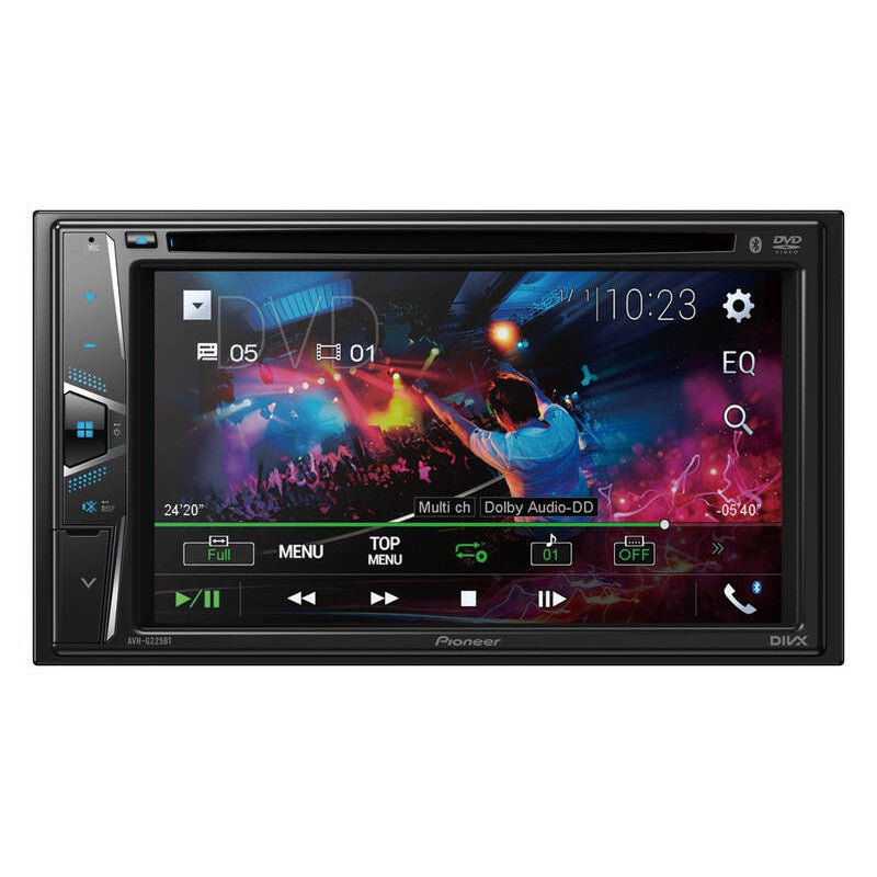 Pioneer AVH-G225BT 6.2 " CD DVD Bluetooth USB AUX 7-Band EQ Car Stereo