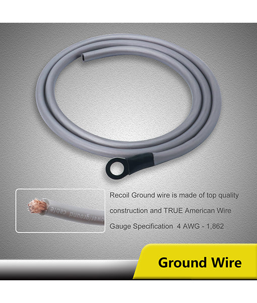 Recoil RCK4 True 4AWG Gauge 2-Channel Complete Amplifier Wiring Kits with OFC RCA Cable