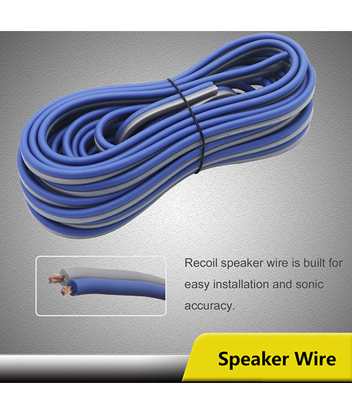 Recoil RCK8 True 8AWG Amplifier Wiring Kit Gauge 2-Channel Complete with OFC RCA cable