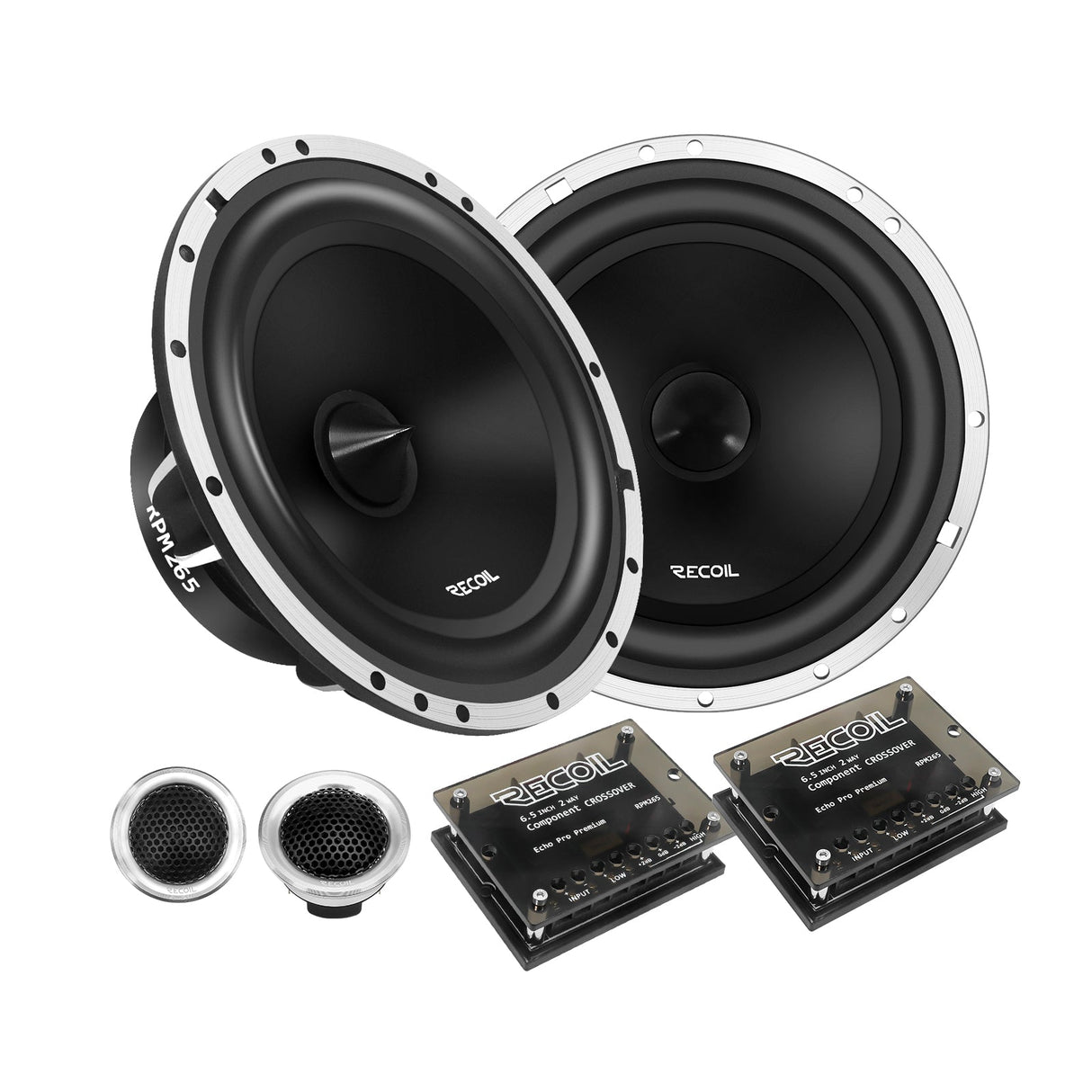 Recoil RPM265 6.5 INCH 2 WAY COMPONENT SPEAKER ECHO PRO PREMIUM 120W