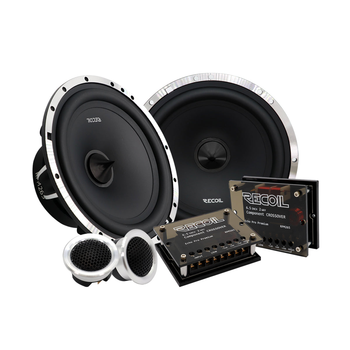 Recoil RPM265 6.5 INCH 2 WAY COMPONENT SPEAKER ECHO PRO PREMIUM 120W