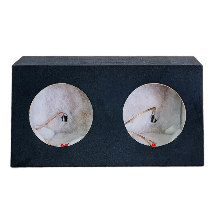 SUBWOOFER BOX FOR 2 x 10" SUB DOUBLE BLACK FOR 2 x 10" SUB DOUBLE BLACK