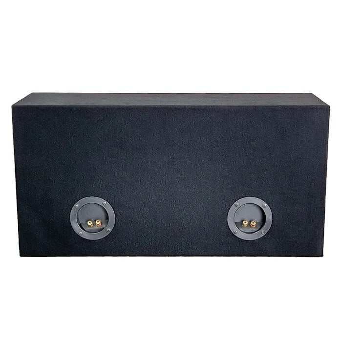 SUBWOOFER BOX FOR 2 x 12" SUB DOUBLE BLACK