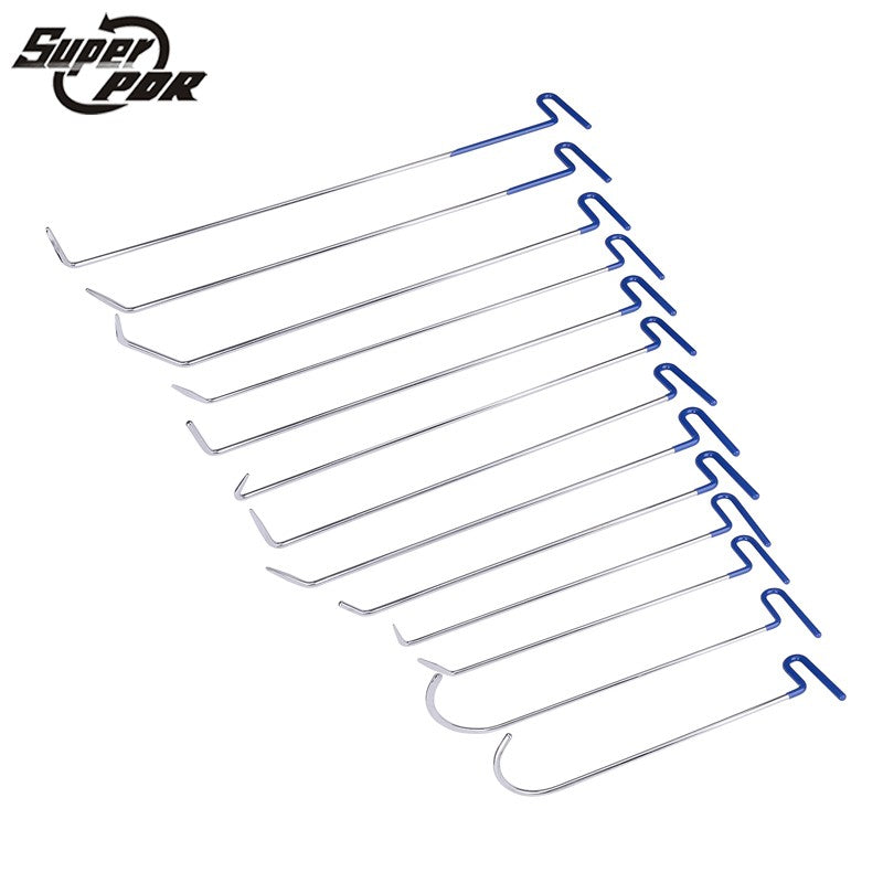 Super PDR 13 Pieces Heavy Duty Rods Paintless Dent Removal Tool Set