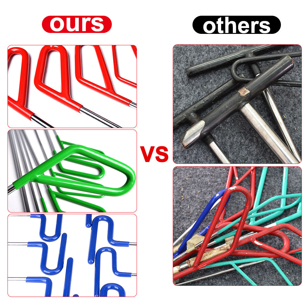 Super PDR 13 Pieces Heavy Duty Rods Paintless Dent Removal Tool Set