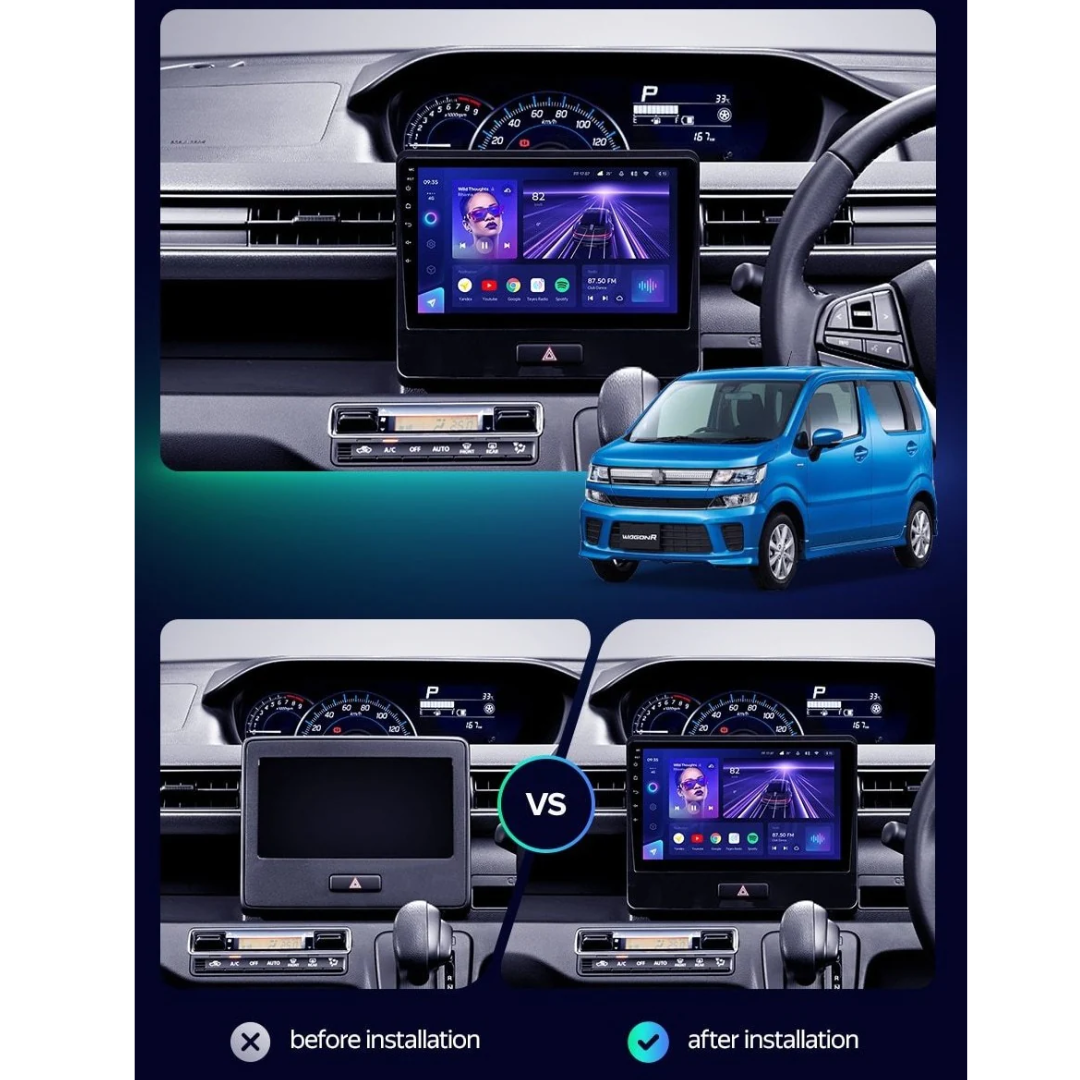 Daiko Multimedia Unit Wireless Carplay Android Auto For Suzuki Wagon R 2019-2022