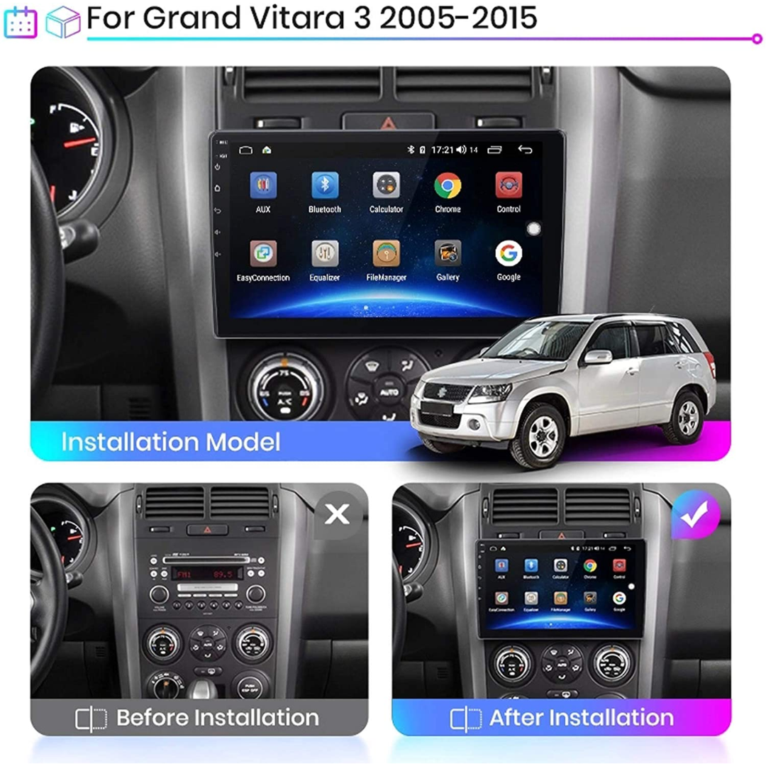 Daiko Car Stereo Wireless Carplay Android Auto For Suzuki Grand Vitara 2005-2015