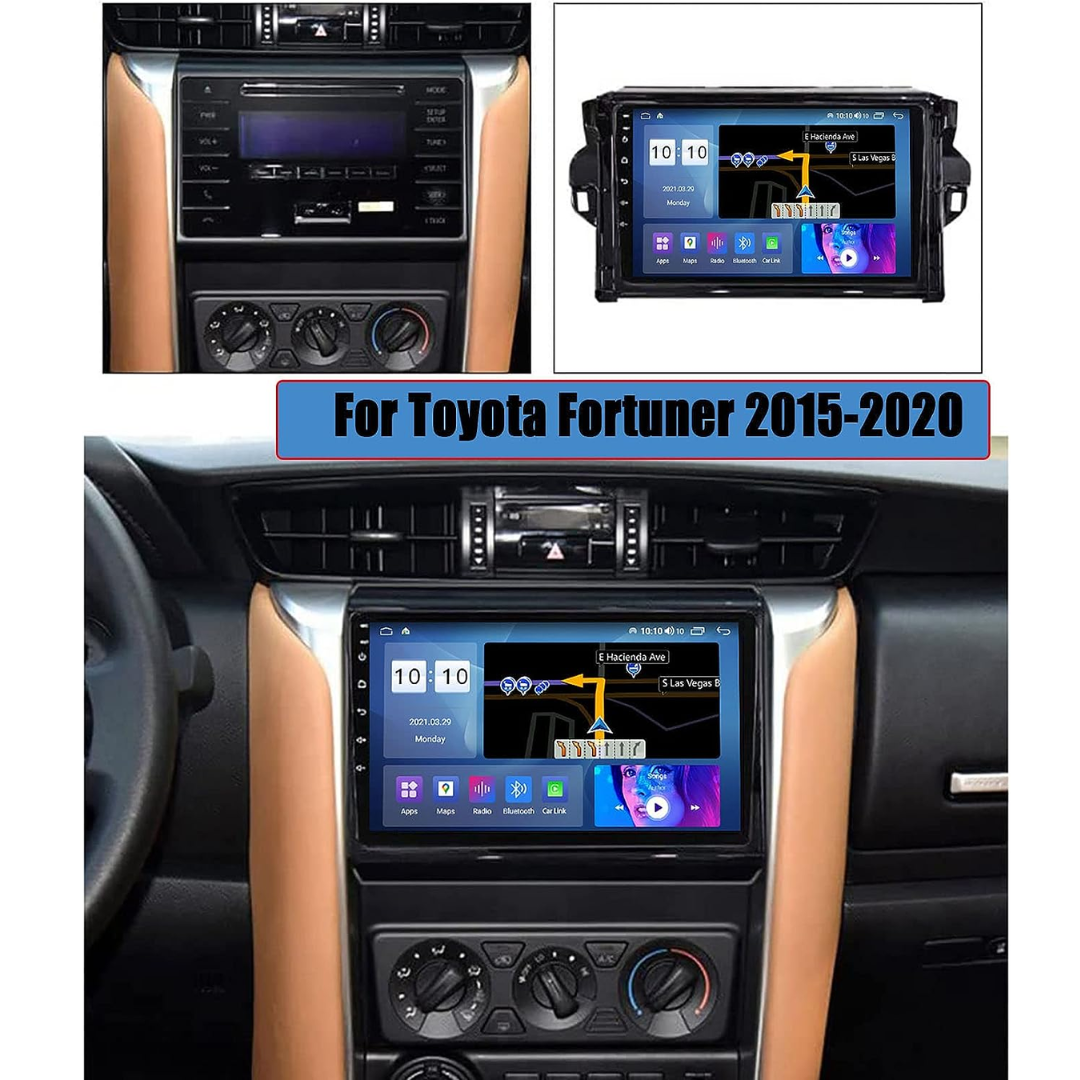 Daiko Car Stereo Carplay Android Auto For Toyota Fortuner Highlander 2015-2020