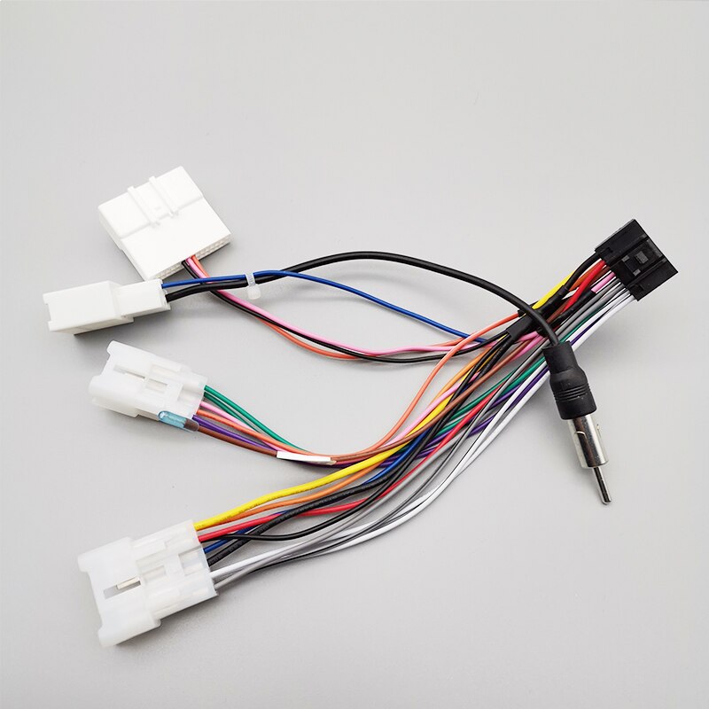 Car Stereo Wiring Harness 16 pin to Toyota Connectors With Camera Adapter