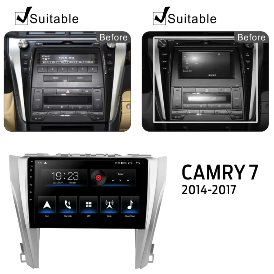 Daiko Multimedia Unit Wireless Carplay Android Auto For Toyota Camry 2014-2017