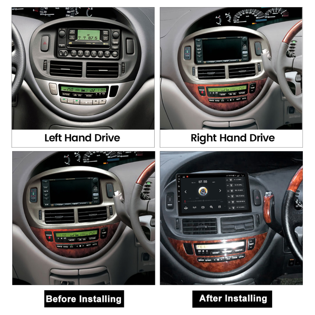 Daiko Multimedia Unit Wireless Carplay Android Auto For Toyota Estima 1999-2006