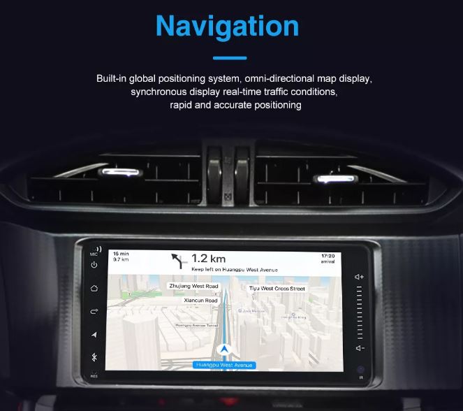 Car Stereo For Toyota 7inch Carplay and Android Auto Bluetooth USB 2GB+32GB
