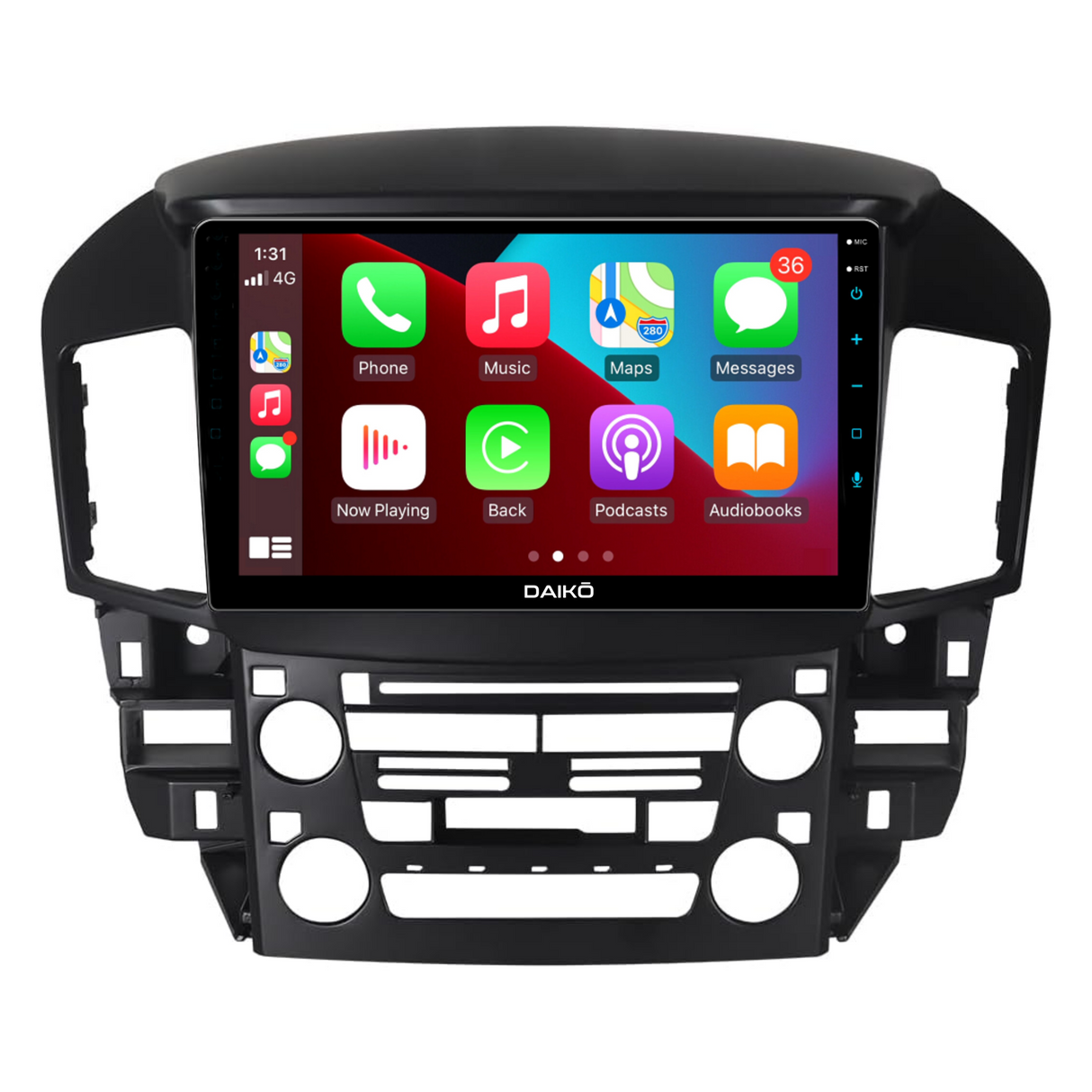 Daiko Car Stereo Carplay Android Auto For Lexus/Rx350/Toyota Harrier 1998-2005