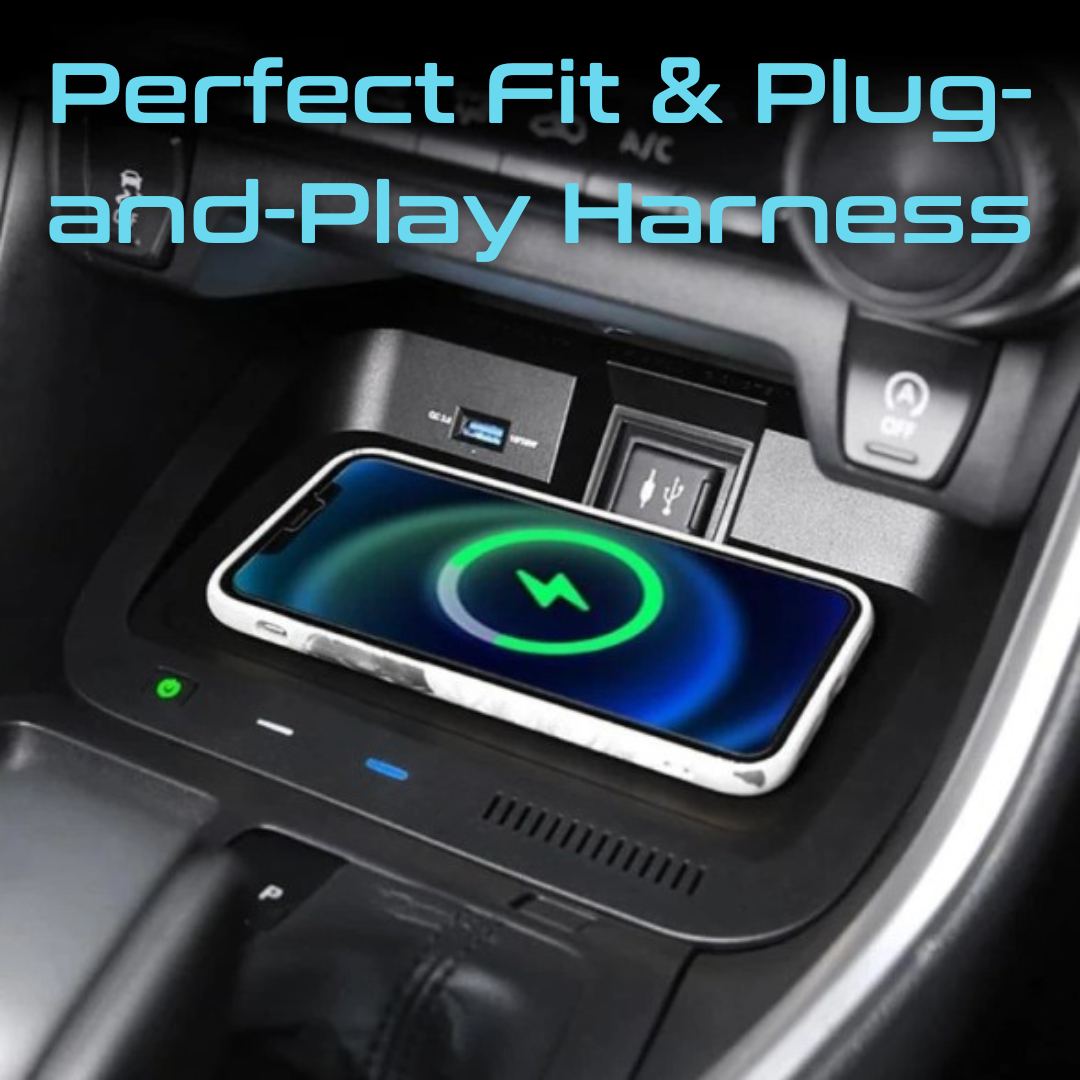 Wireless Charger For Toyota RAV4 (5th Gen) 2020-2022 15W Fast Charging For Mobile Phone