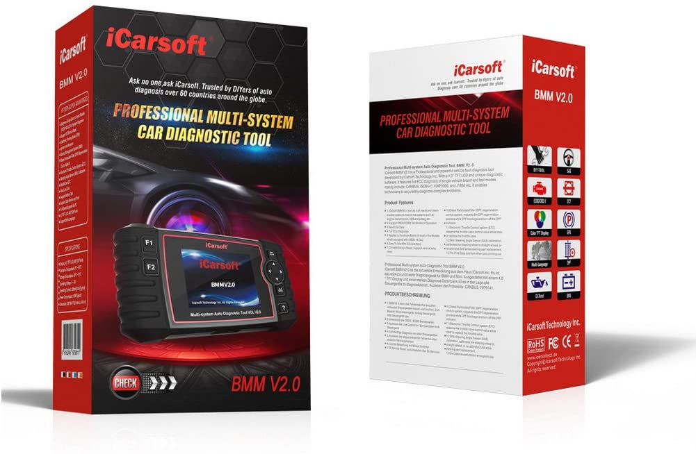 PROFESSIONAL Car Diagnostic scanner iCarsoft BMM V2.0 for BMW / Mini