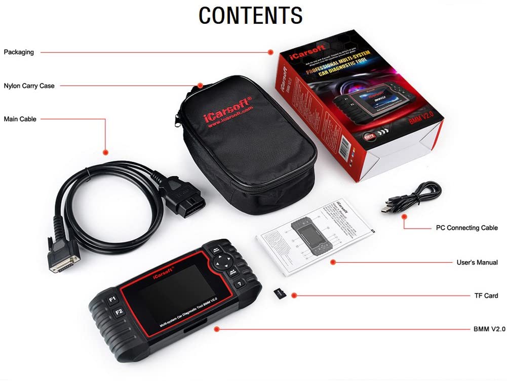 PROFESSIONAL Car Diagnostic scanner iCarsoft BMM V2.0 for BMW / Mini