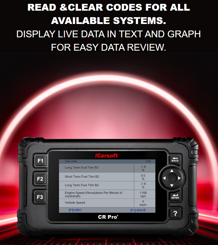 iCarsoft CR PRO Plus Professional Multi-Brand Diagnostic Scanner Tool