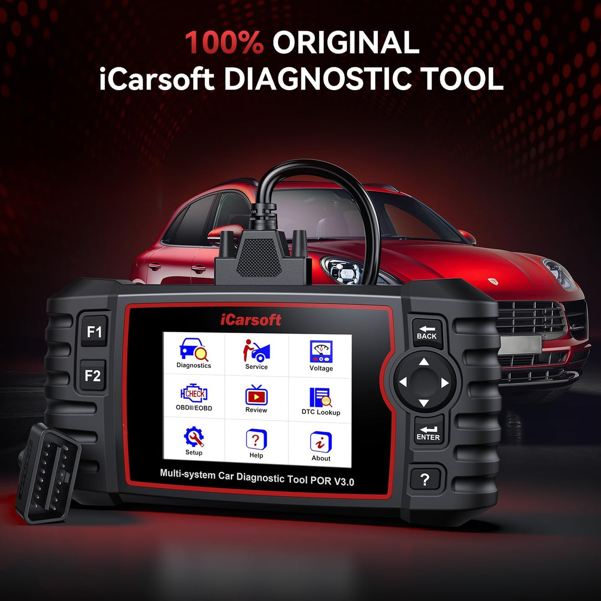 Bidirectional Diagnostic Tool for Porsche iCarsoft POR V3.0 2025 Edition All System OBD2 Scanner