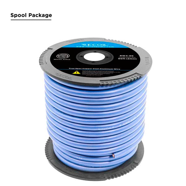 Recoil RW4-80 4 AWG Power Cable Copper-Clad Aluminum (CCA) | 24 Meters