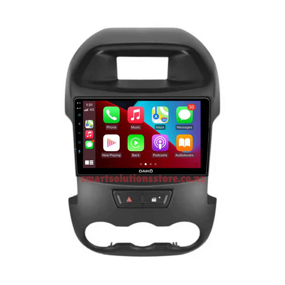 Daiko Multimedia Unit Wireless Carplay Android Auto For Ford Ranger PX1 Everest 2012-2015