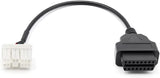 Tesla Model X and Model S pre-2015 12pin to 16pin OBD2 Adapter Diagnostic Cable