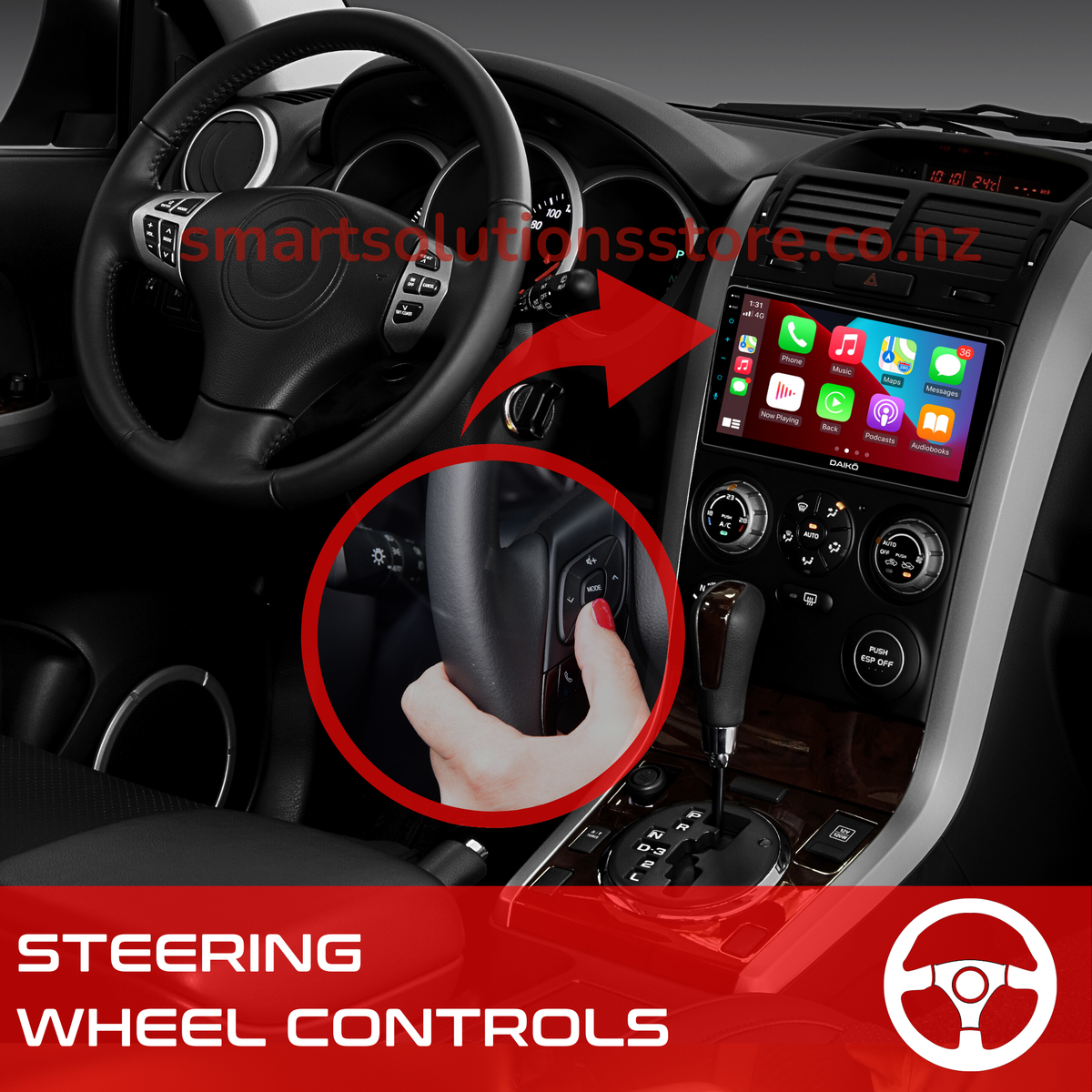 Daiko Multimedia Unit Wireless Carplay Android Auto For Holden Captiva 2011-2017