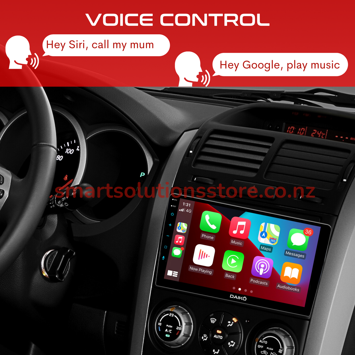 Daiko Multimedia Unit Wireless Carplay Android Auto For Holden Captiva 2011-2017