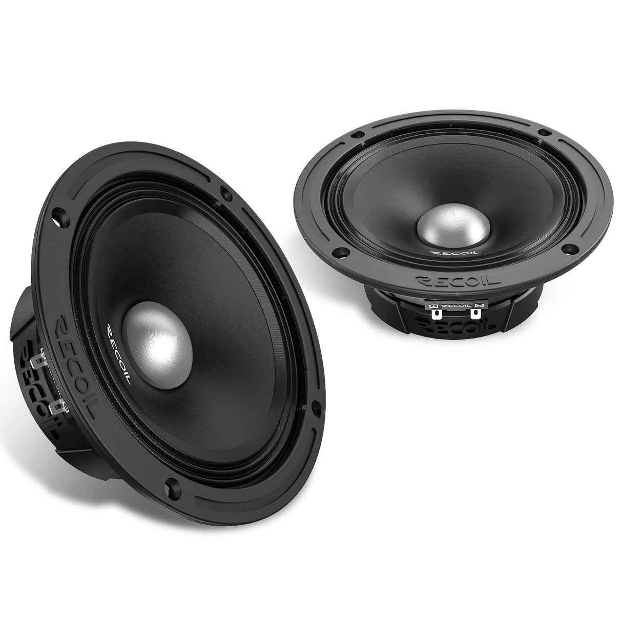 Recoil MS65-4P 6.5-Inch Midrange Pro Audio Car Speakers 600W Max 300 Watts RMS