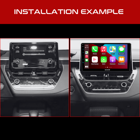 Daiko Car Stereo Carplay Android Auto For Toyota 2019 Corolla /Altis/Auris