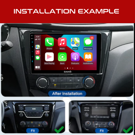 Daiko Multimedia Unit Wireless Carplay Android Auto For Nissan Qashqai 2014-2023