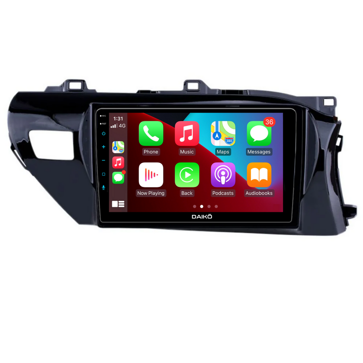 Daiko Multimedia Unit Wireless Carplay Android Auto For Toyota Hilux 2015-2022
