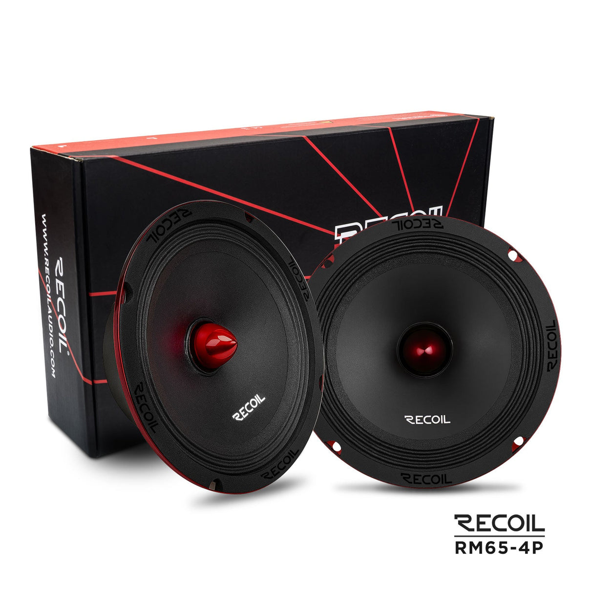 Recoil RM65-4P 6.5-Inch Red Storm Series High-Power Midrange Speaker 125W RMS