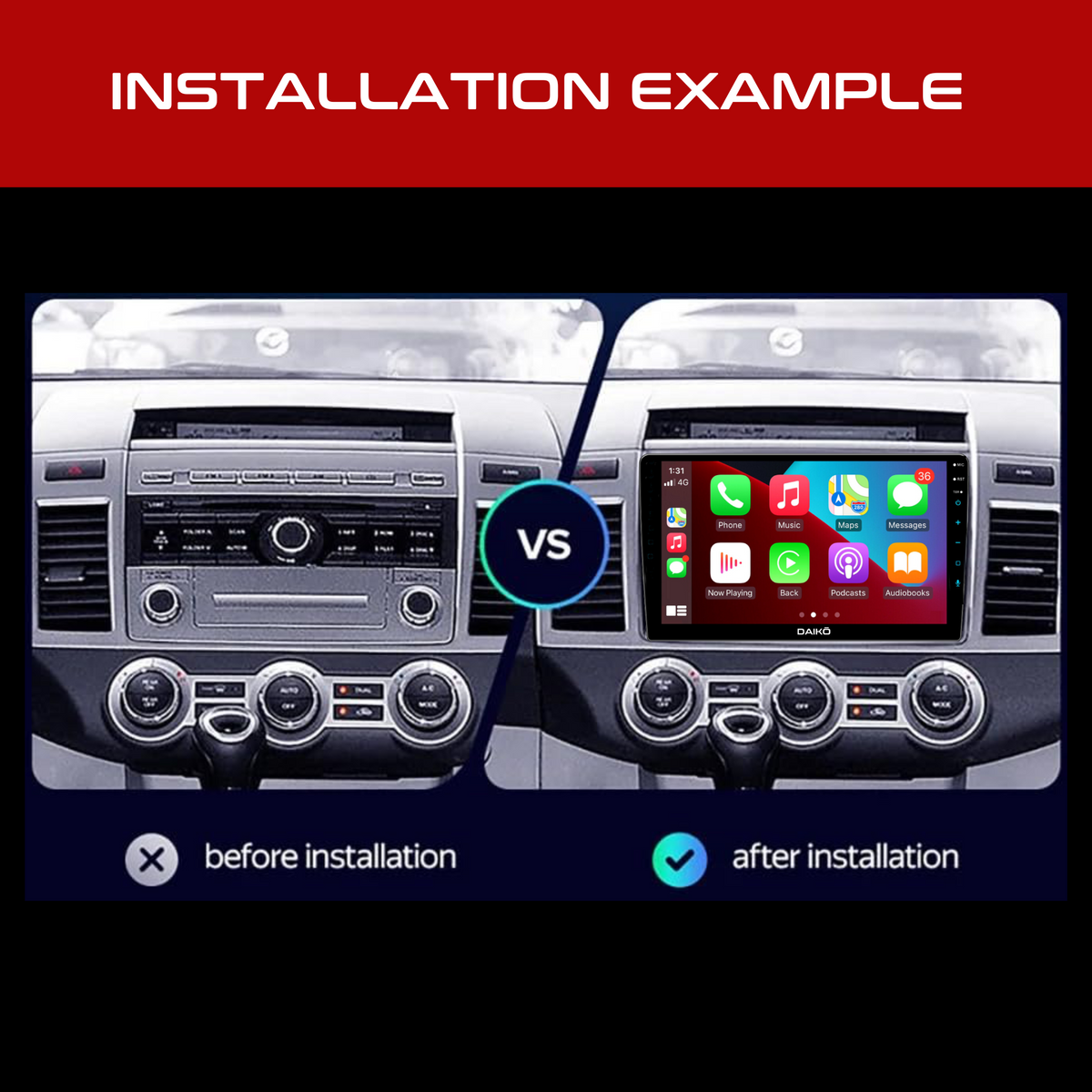 Daiko Multimedia Unit Wireless Carplay Android Auto For 2006-2016 Mazda 8 / MPV