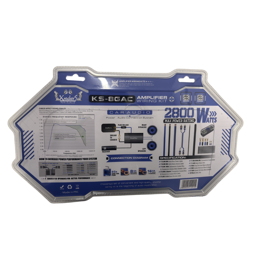 Kracker's KS-8GAC Amplifier Wiring Kit