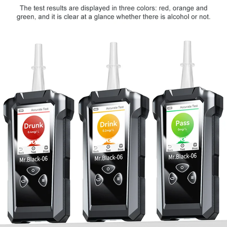 Mr Black 6 Premium Breathalyser | Police-Quality Dual-Mode Alcohol Tester