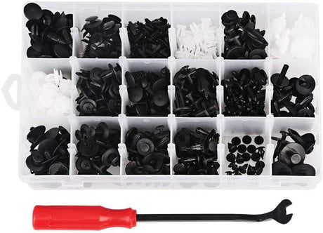 415 PCS Car Retainer Clips & Plastic Fasteners Kit-18 Most Popular Sizes