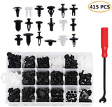 415 PCS Car Retainer Clips & Plastic Fasteners Kit-18 Most Popular Sizes