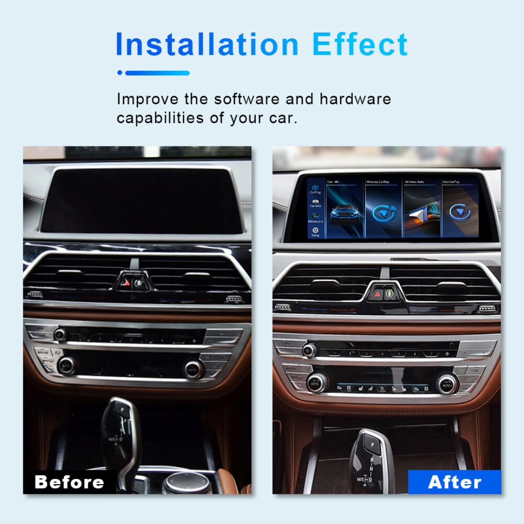 BMW 7 Series With EVO System Linux 12.3" Wireless CarPlay & Android Auto Replacement Screen