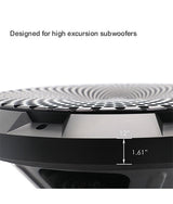 Recoil 12-Inch High Excursion Black Steel Mesh Subwoofer Grille