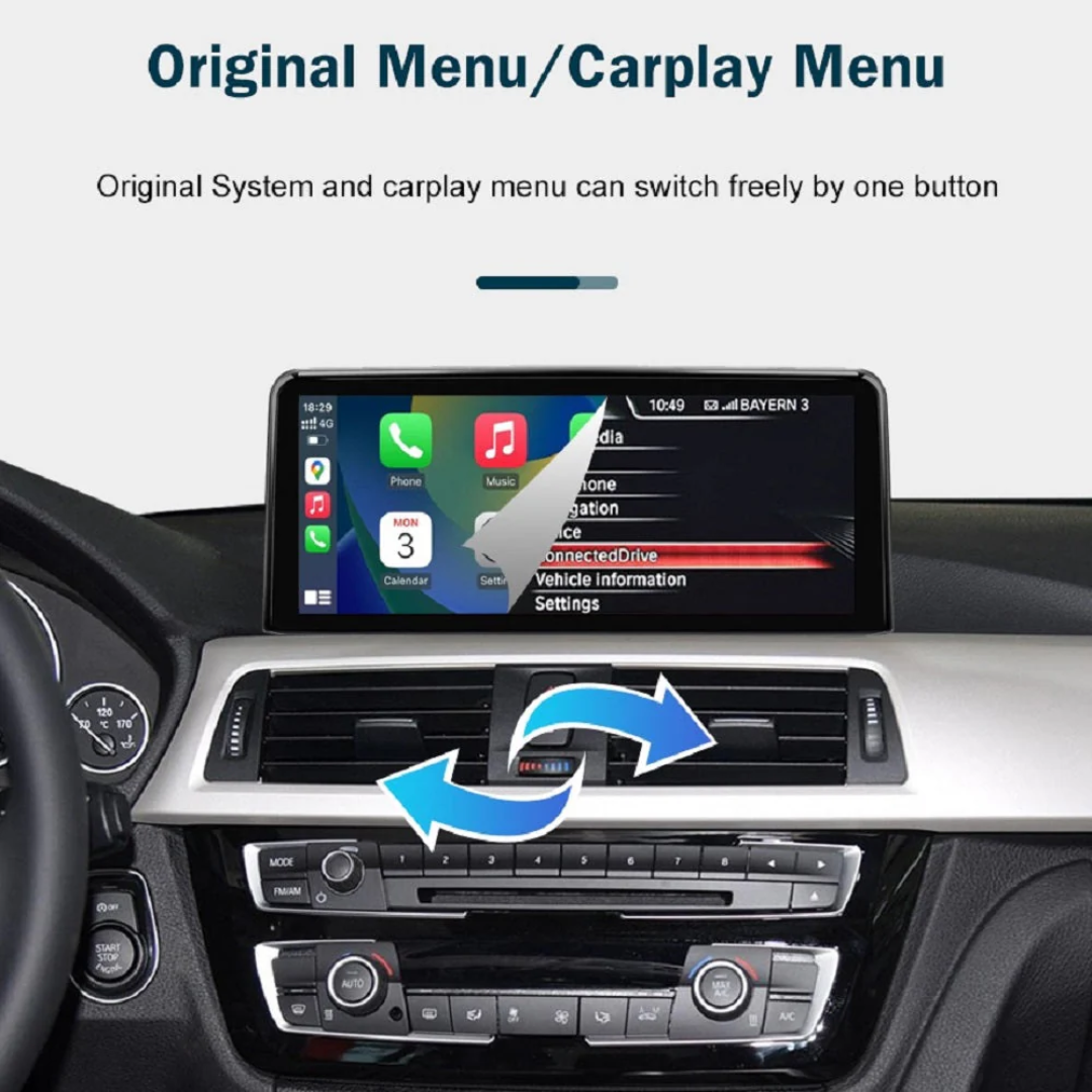 BMW X3 X4 With NBT System Linux 10.25" Wireless CarPlay & Android Auto Replacement Screen
