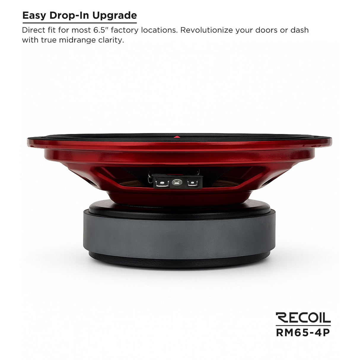Recoil RM65-4P 6.5-Inch Red Storm Series High-Power Midrange Speaker 125W RMS