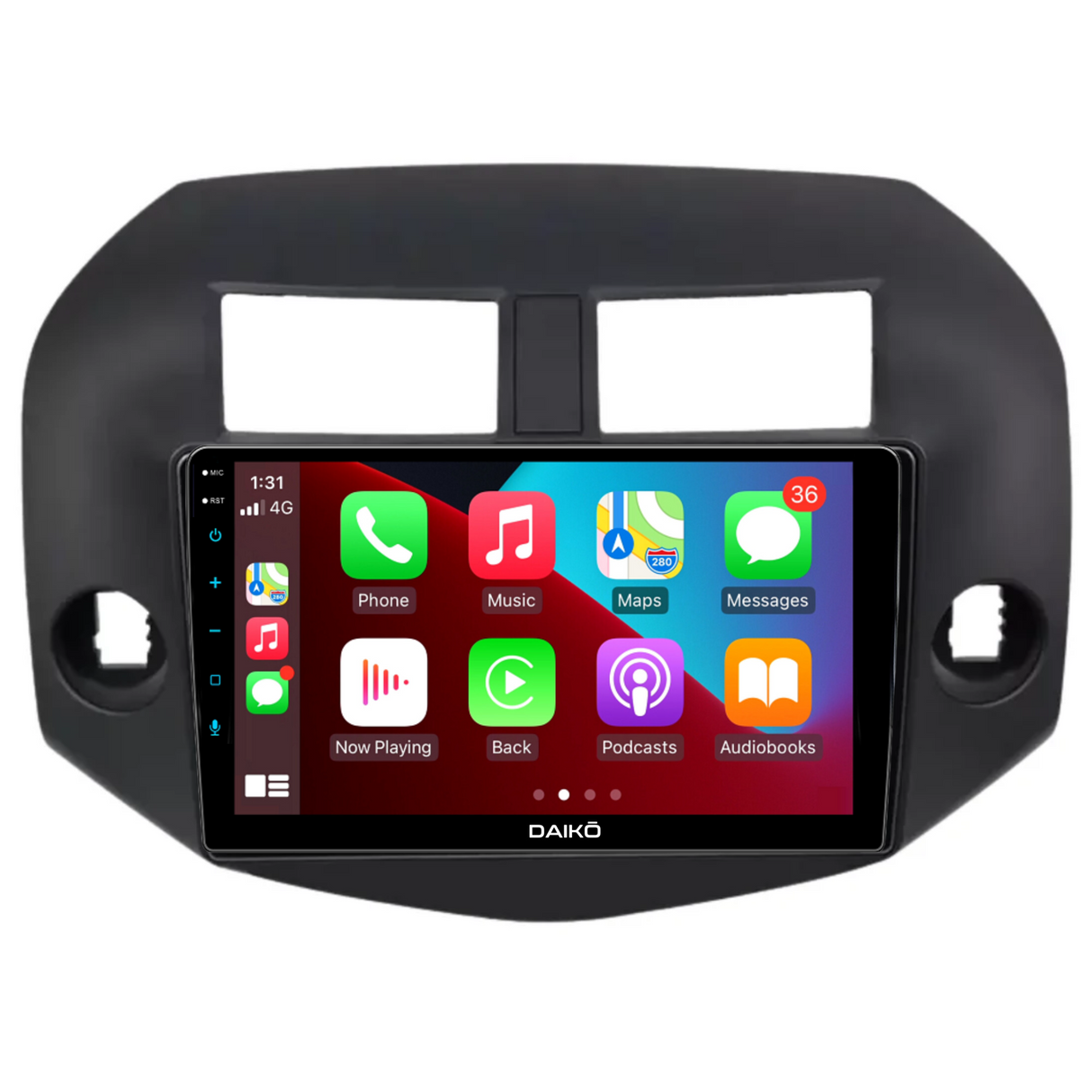 Daiko Car Stereo Wireless Carplay Android Auto ForToyota RAV4 Vanguard 2005-2013
