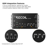 Recoil PLOC2 2-Channel Active Line Output Converter Bass Boost & Voltmeter