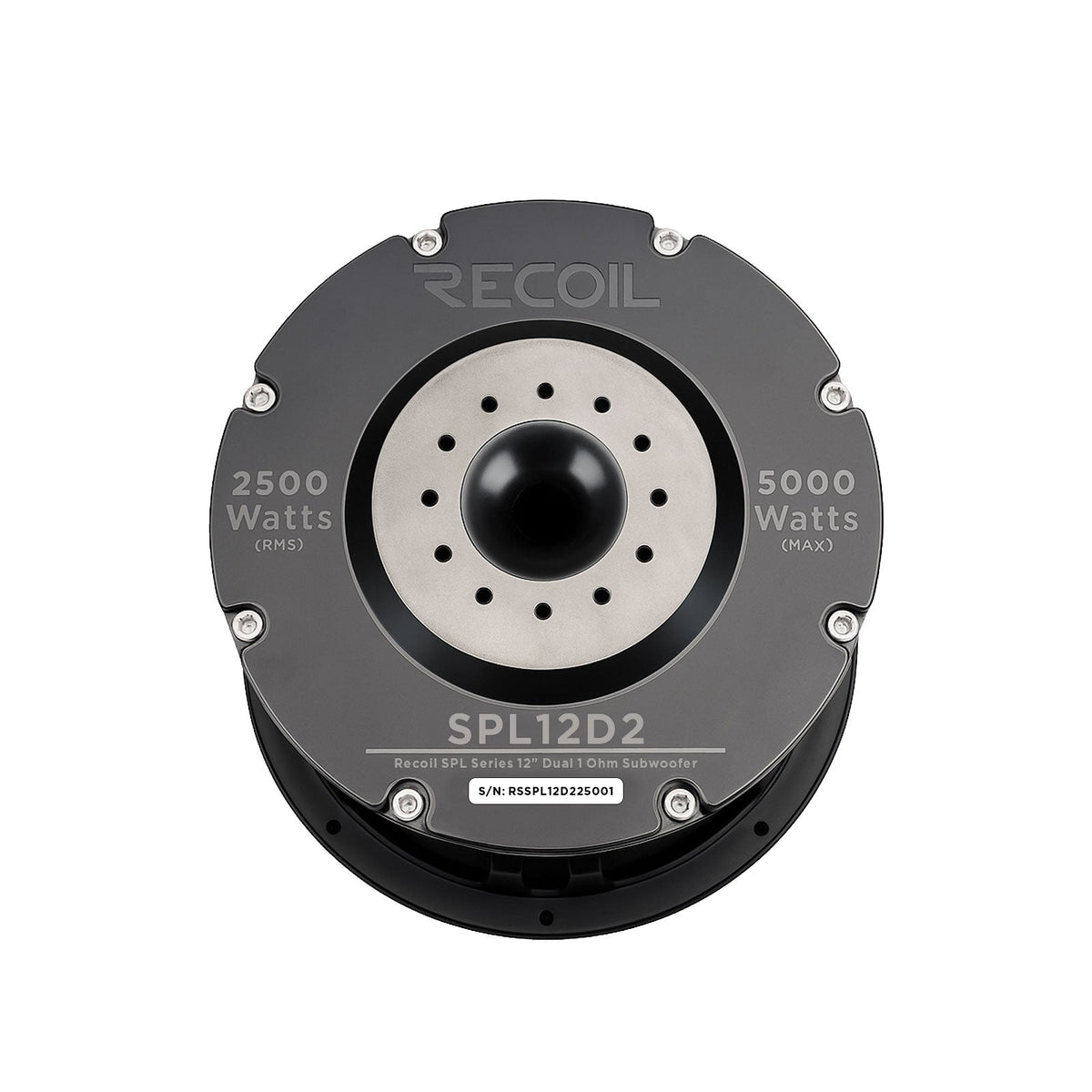 Recoil SPL12D2 SPL Series 12-Inch Competition Subwoofer 2500W RMS