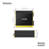 Recoil RL1000.1 Class-D Mono-block Subwoofer Amplifier 1000W RMS