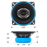RCX4 Echo Series 4-Inch Car Audio Coaxial Speaker System