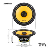 Recoil RLX65 Coaxial Car Speakers 6.5" 160W Max