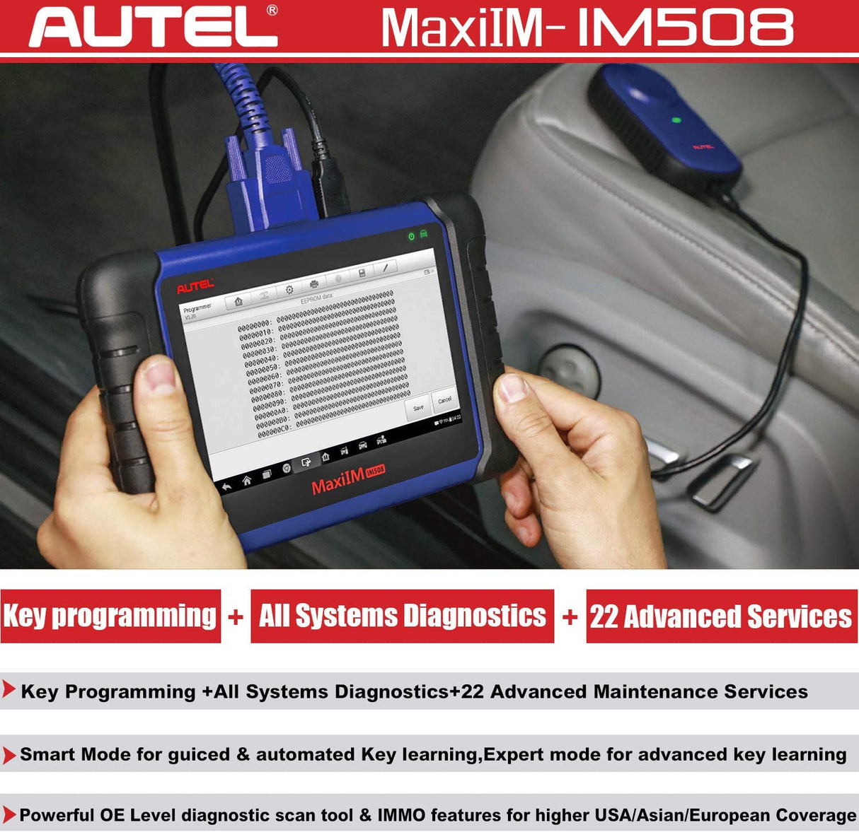 Autel MaxiIM IM508 Automotive Key Programming Scan Tool with XP200 Key Programme
