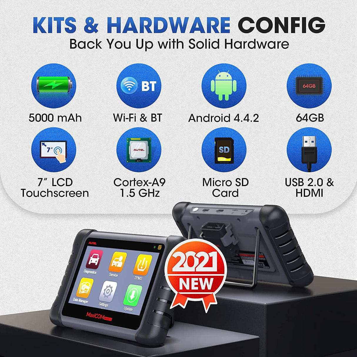 Autel MaxiCOM MK808TS TPMS Scanner With Complete TPMS and Sensor Programming