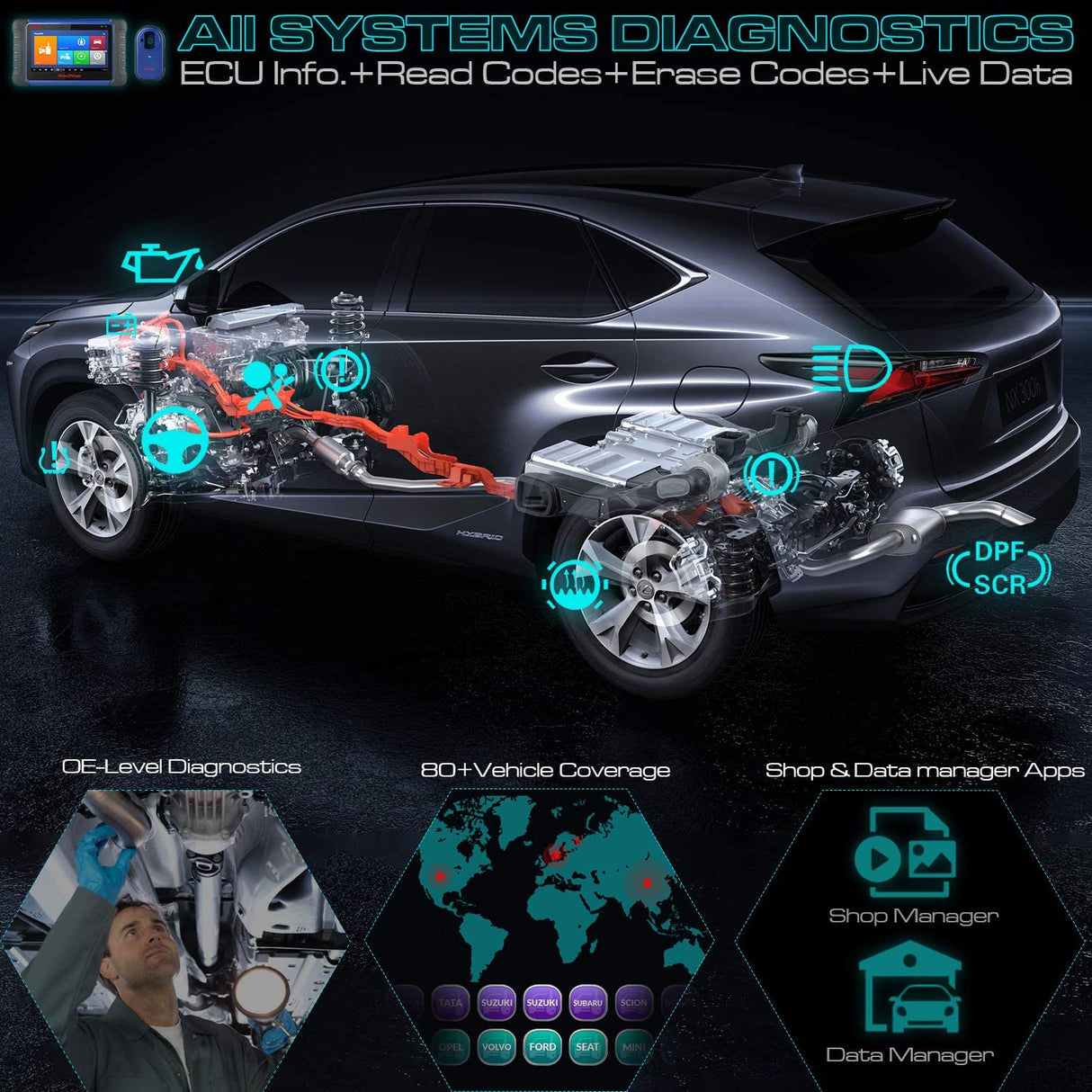 Autel MaxiIM IM508 Automotive Key Programming Scan Tool with XP200 Key Programme